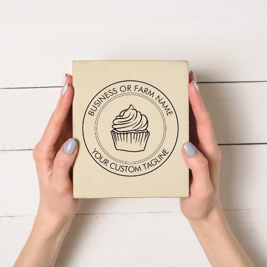 Gepersonaliseerde bedrijfsnaam Logo Adres Rubberstempel