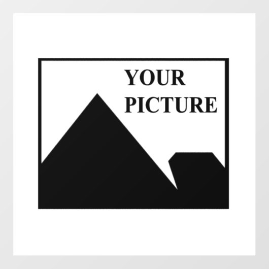 Gepersonaliseerde Bedrijfsnaam met Afbeelding Toev Raamsticker (Vel)