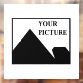 Gepersonaliseerde Bedrijfsnaam met Afbeelding Toev Raamsticker (Vel 2)