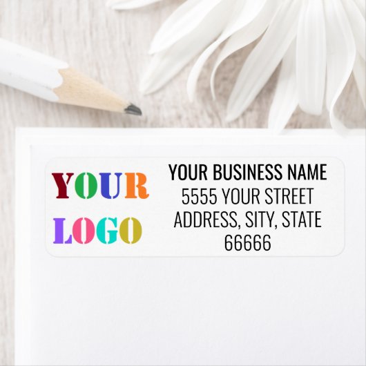Gepersonaliseerde bedrijfsnaam Retouradreslabels Etiket (Insitu)