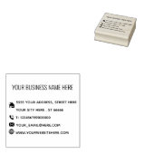 Gepersonaliseerde bedrijfsnaam Tekst Info Rubberst Rubberstempel (Gestempeld)
