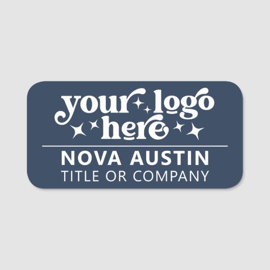 Gepersonaliseerde bedrijfsnaam werknemer tag met L (Voorkant)