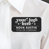 Gepersonaliseerde bedrijfsnaam werknemer tag met L