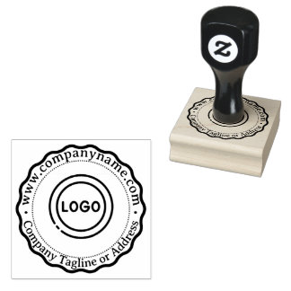 Gepersonaliseerde bedrijfswebsite & adres rubberstempel