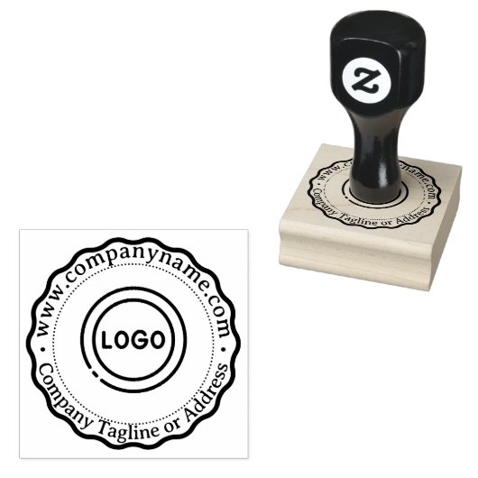 Gepersonaliseerde bedrijfswebsite & adres rubberstempel (Gestempeld)