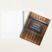 Gepersonaliseerde bedrijven die hout en leisteen p planner (Display)