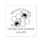 Gepersonaliseerde Bee Betekenis om te Huwelijksgun Zelfinktende Stempel (Design)