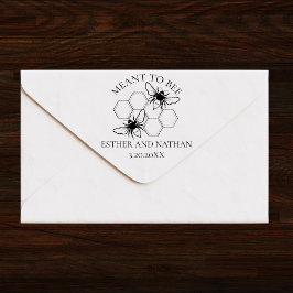 Gepersonaliseerde Bee Betekenis om te Huwelijksgun Zelfinktende Stempel