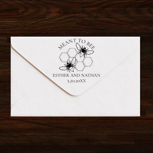 Gepersonaliseerde Bee Betekenis om te Huwelijksgun Zelfinktende Stempel