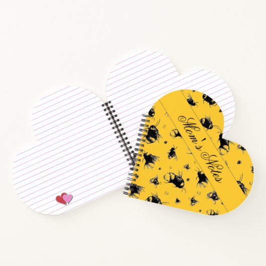 Gepersonaliseerde Bee Notitieboek Gift voor haar (Binnen)