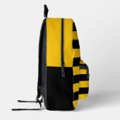 Gepersonaliseerde Bee Pattern Print Cut Naagrugzak Bedrukte Rugzak (Links)