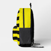 Gepersonaliseerde Bee Pattern Print Cut Naagrugzak Bedrukte Rugzak (Rechts)