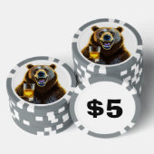 Gepersonaliseerde Beer composiet poker chips (Opstapeling)