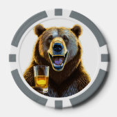 Gepersonaliseerde Beer composiet poker chips (Voorkant)