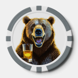 Gepersonaliseerde Beer composiet poker chips
