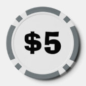 Gepersonaliseerde Beer composiet poker chips (Achterkant)