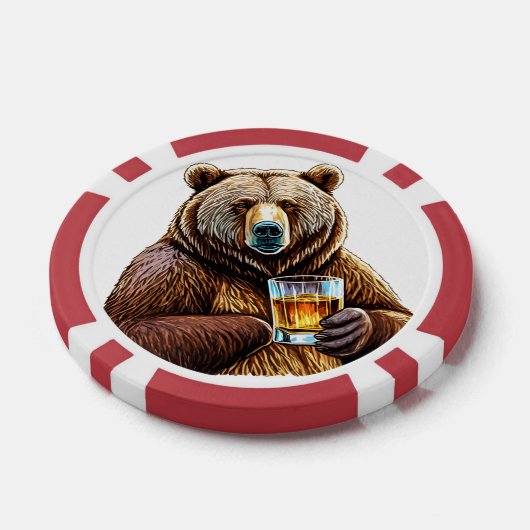 Gepersonaliseerde Beer composiet poker chips (Enkel)