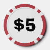 Gepersonaliseerde Beer composiet poker chips (Achterkant)