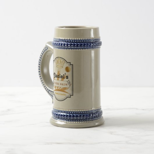 Gepersonaliseerde Beer Glass Cup Bierpul (Voorkant links)