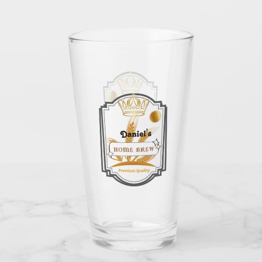 Gepersonaliseerde Beer Glass Cup Glas (Achterkant)