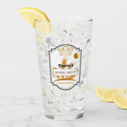 Gepersonaliseerde Beer Glass Cup Glas (Voorkant ijs)