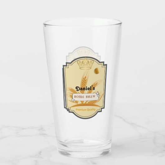 Gepersonaliseerde Beer Glass Cup Glas (Achterkant)