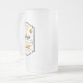 Gepersonaliseerde Beer Glass Cup Matglas Bierpul (Voorkant links)