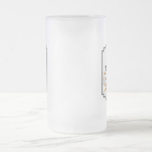 Gepersonaliseerde Beer Glass Cup Matglas Bierpul (Center)