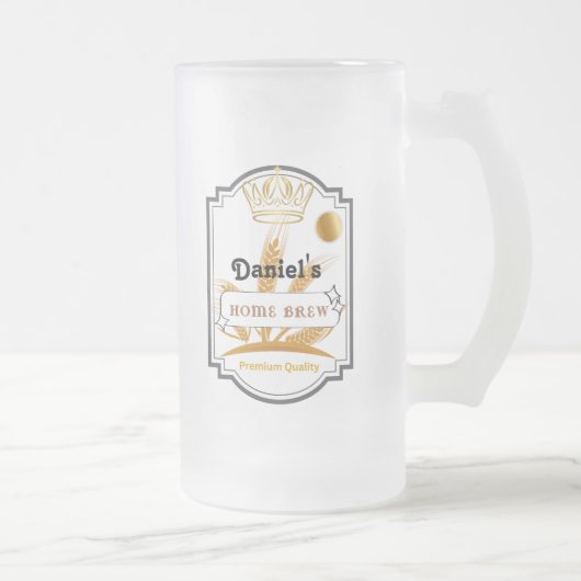 Gepersonaliseerde Beer Glass Cup Matglas Bierpul (Rechts)