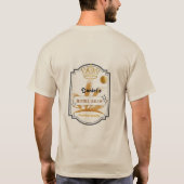 Gepersonaliseerde Beer Glass Cup T-shirt (Achterkant)