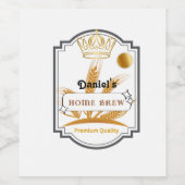 Gepersonaliseerde Beer Glass Cup Wijn Etiket (Enkel label)