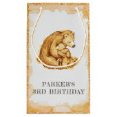 Gepersonaliseerde Beer gunst Happy Birthday Klein Cadeauzakje (Achterkant)