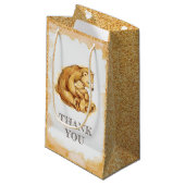 Gepersonaliseerde Beer gunst Happy Birthday Klein Cadeauzakje (Voorkant Gekanteld)