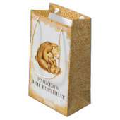 Gepersonaliseerde Beer gunst Happy Birthday Klein Cadeauzakje (Achterkant Gekanteld)