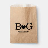 Gepersonaliseerde beginletters bedankzakje (Voorkant)