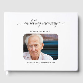 Gepersonaliseerde begrafenis gastenboek / Memorial