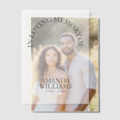 Gepersonaliseerde begrafenis vellum uitnodigingen (Offset (Koppel))