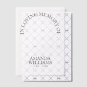 Gepersonaliseerde begrafenis vellum uitnodigingen (Offset (Uitnodiging))