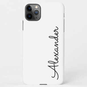 Gepersonaliseerde begroting voor witte zwarte hand iPhone 11Pro max hoesje