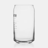Gepersonaliseerde beheerder Grappig Blikvorm Glas (Links)