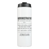 Gepersonaliseerde beheerder Grappig Thermosbeker (Voorkant)