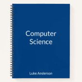 Gepersonaliseerde beheersing van computerwetenscha notitieboek (Voorkant)