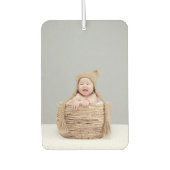 Gepersonaliseerde beide zijden Baby Foto Moderne a Luchtverfrisser (Voorkant)