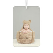 Gepersonaliseerde beide zijden Baby Foto Moderne a Luchtverfrisser (Achterkant)