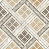 Gepersonaliseerde Beige & Brown servetten Chic geo