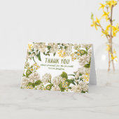 Gepersonaliseerde beige groene bloem kaart (Gele Bloem)