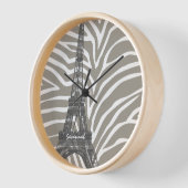 Gepersonaliseerde Beige Tones Zebra Eiffeltoren Kl (Hoek)