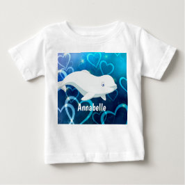 Gepersonaliseerde Beluga Whale en Blue Hearts Arct