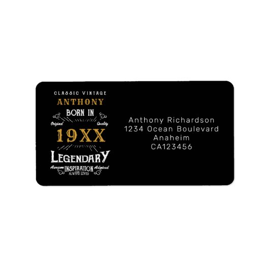 Gepersonaliseerde  Bemonogrammofoonprop op de volg Etiket (Voorkant)