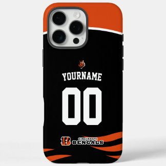 Gepersonaliseerde Bengaals Jersey Amerikaans Footb iPhone 16 Pro Max Hoesje